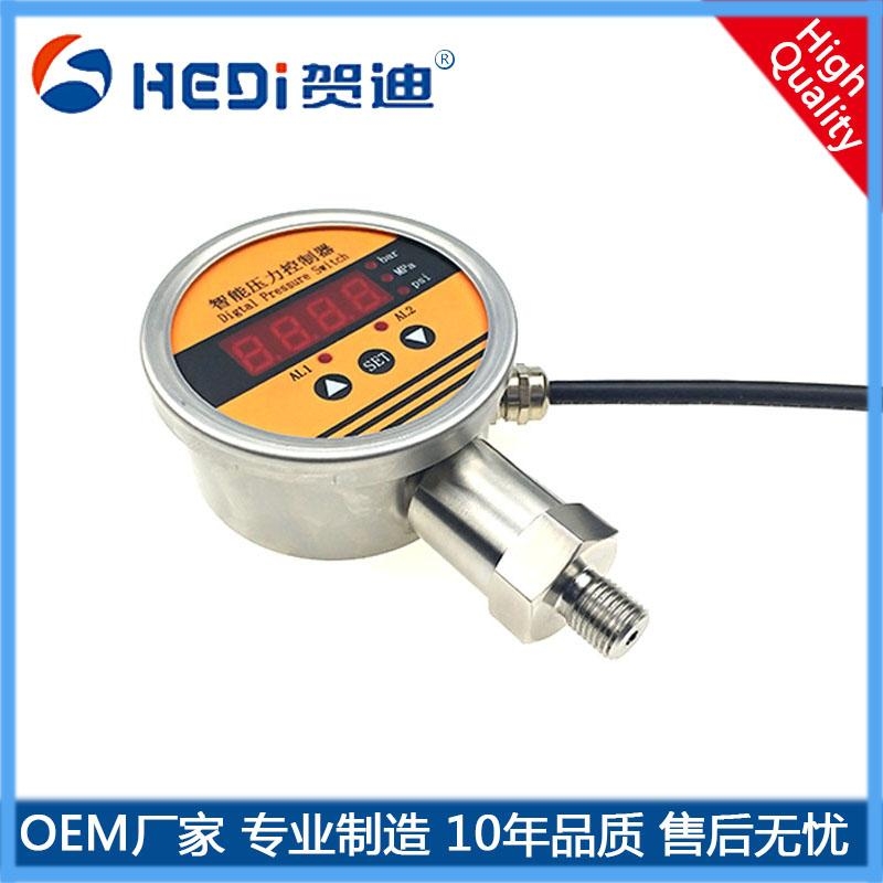 HDK104通用型智能壓力控制器4位數碼管顯示用于流體介質的壓力進行現場測量、顯示與控制
